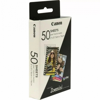 Canon Zink Papier (Zink Papier) weiß 50 Blatt 5 x 7.6 cm 290 g/m² (3215C002)