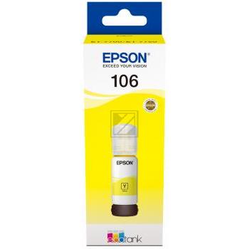 Epson Tintennachfüllfläschchen gelb (C13T00R440, 106)