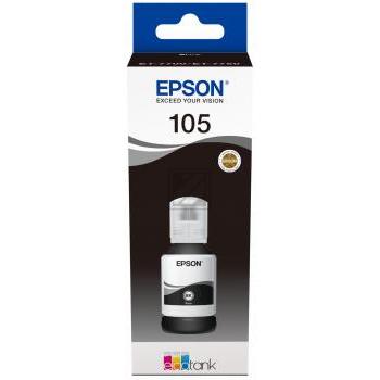 Epson Tintennachfüllfläschchen schwarz HC (C13T00Q140, 105)